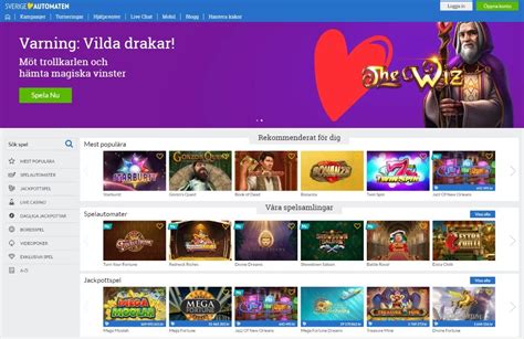 Sverigeautomaten casino mobile